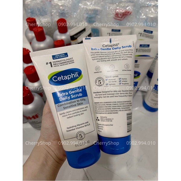 Sữa rửa mặt tẩy tế bào chết dịu nhẹ Cetaphil Extra Gentle Daily Scrub