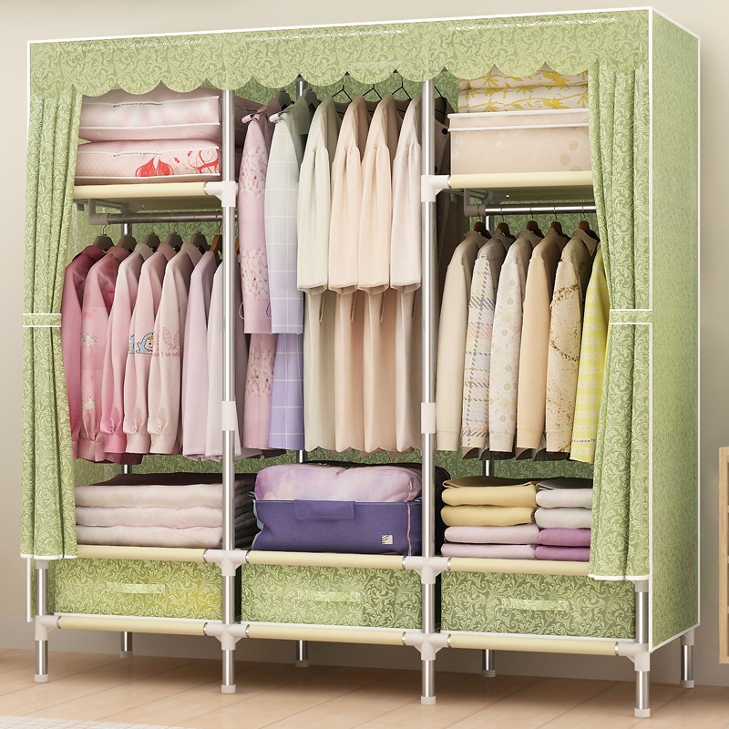 Tủ quần áo Tủ Vải Khung Thép Ngăn Kéo Cao Cấp Đựng Quần Áo Siêu Bền