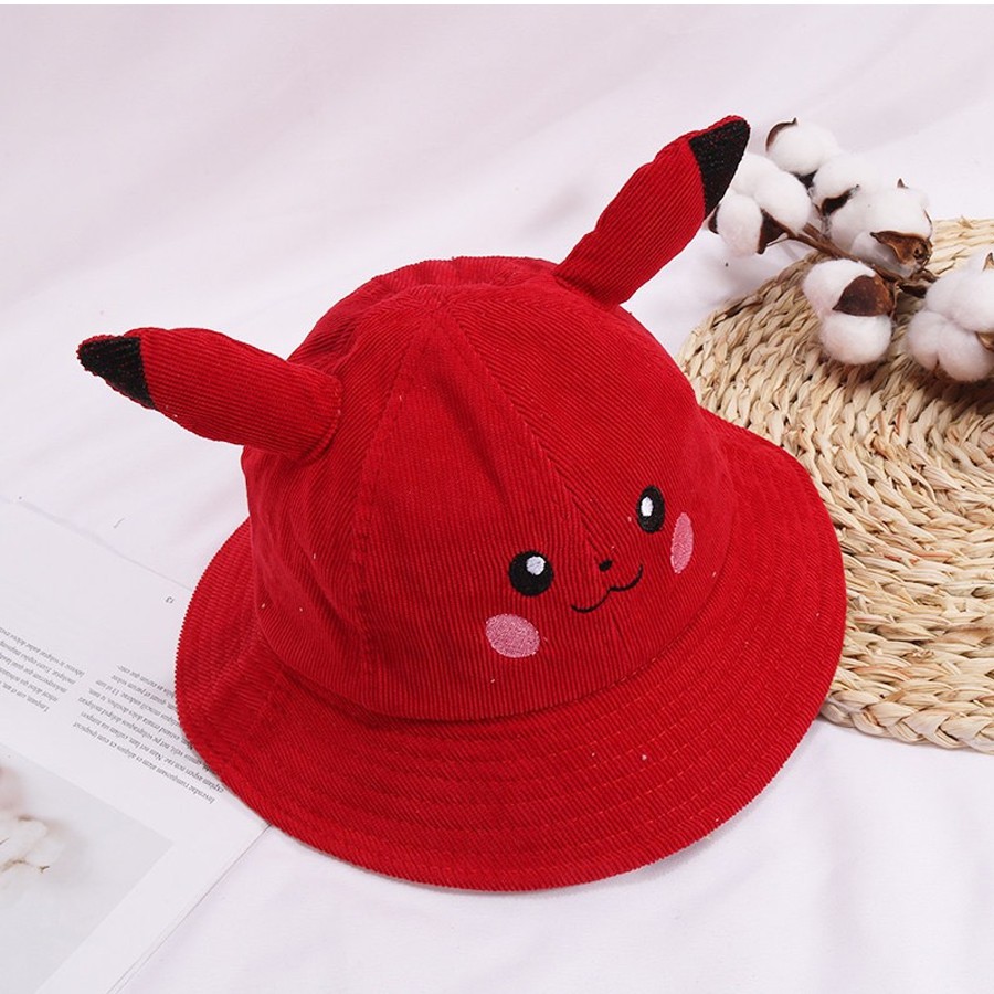 [SALE HÈ]  Mũ Vành Bo PIKACHU Nón Gianh Cho Bé Trai Bé Gái 1-5 Tuổi Chất Liệu Tốt Hàng Chất Liệu QC Cao Cấp KEYER KID