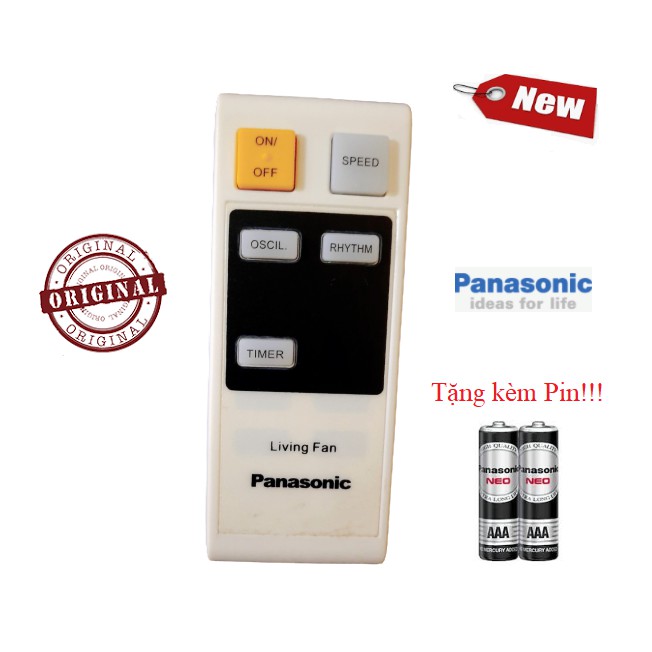 Điều khiển quạt cây, treo tường Panasonic - Hàng mới chính hãng 100% Tặng kèm Pin