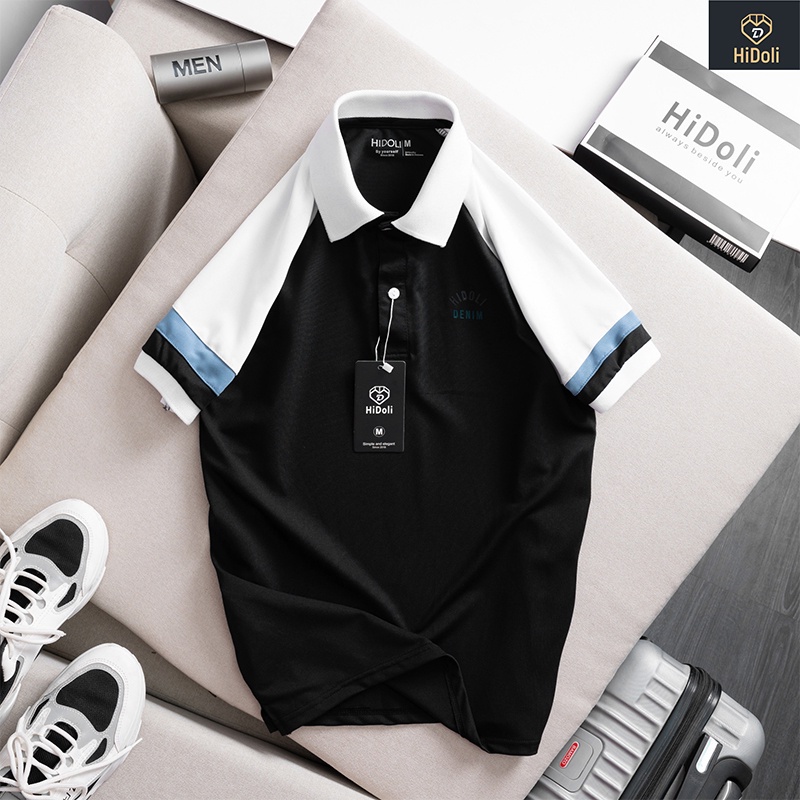 Áo polo nam cổ bẻ cộc tay, Áo thun nam cổ bẻ vải cá sấu Cotton co giãn 4 chiều chuẩn from PL05