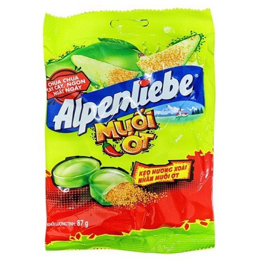 Gói 87g Alpenliebe nhân xoài muối ớt (1 Gói 30 viên 87g)