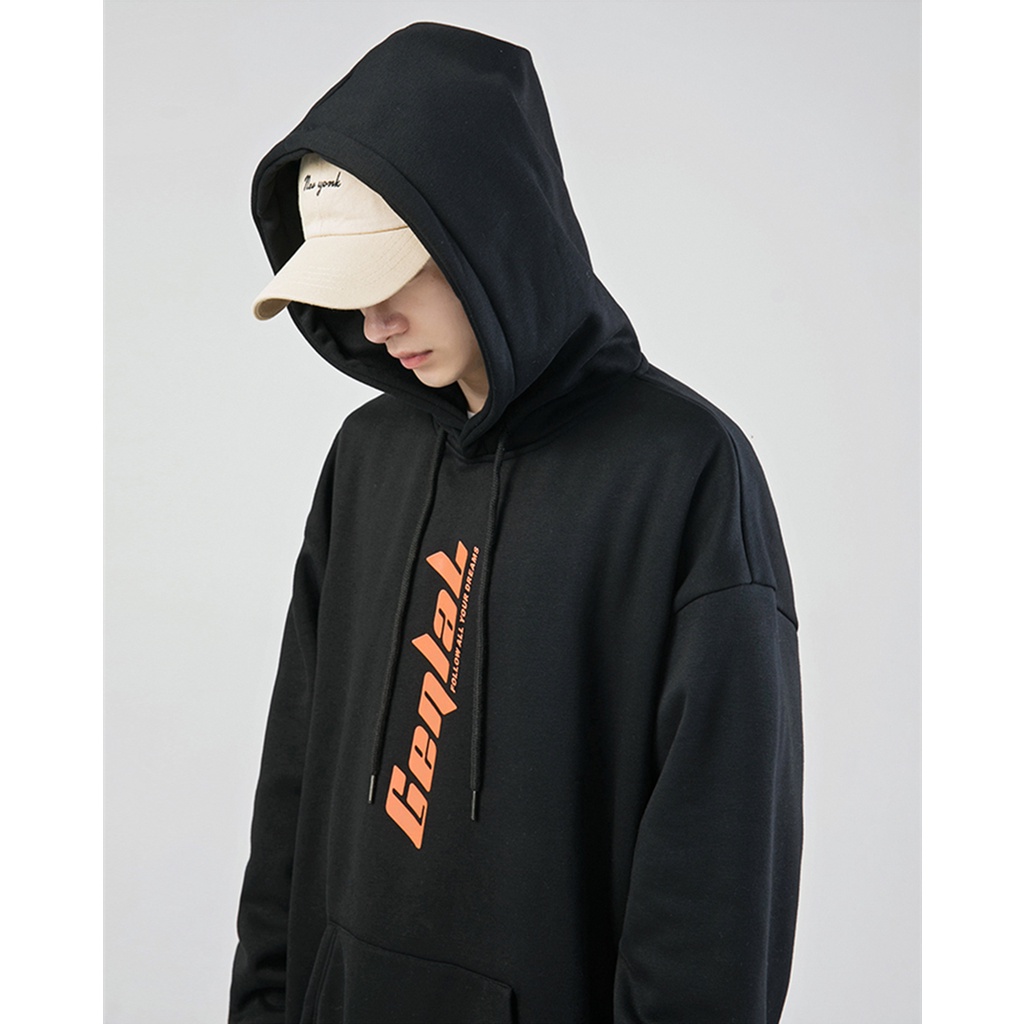 Áo hoodie nam nữ form rộng GenlaL Maylinhs1 - Ulzzang Hàn Quốc - Vải Nỉ Bông Form Rộng Không Xù Lông