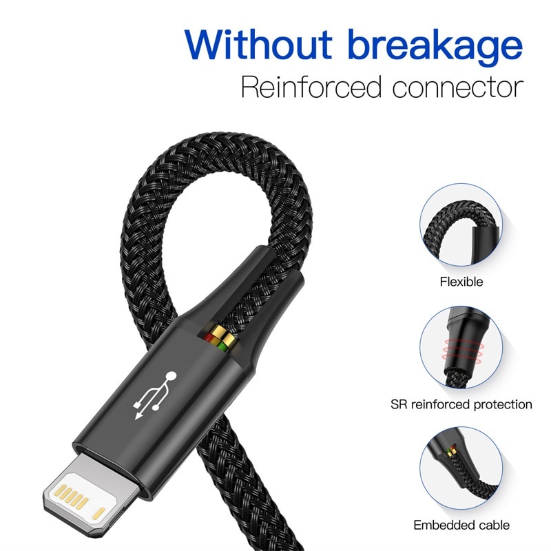 Dây Cáp Sạc USB Loại C Baseus 4 Trong 1 Dành Cho iPhone 11 Pro Max 3 Trong 1 Samsung Xiaomi Note 8 Pro Micro USB