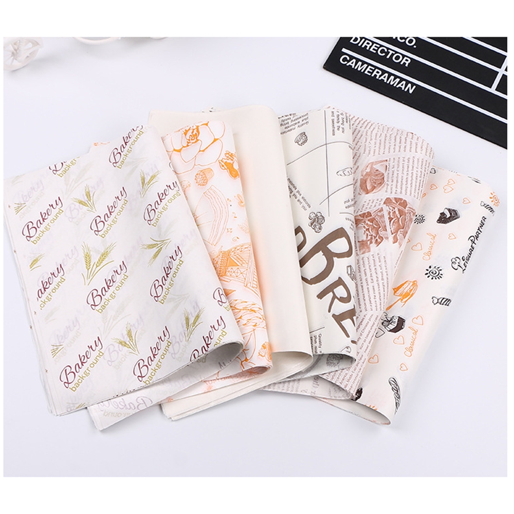 Bộ 20/50 tờ giấy gói bánh mì và thực phẩm tiện dụng