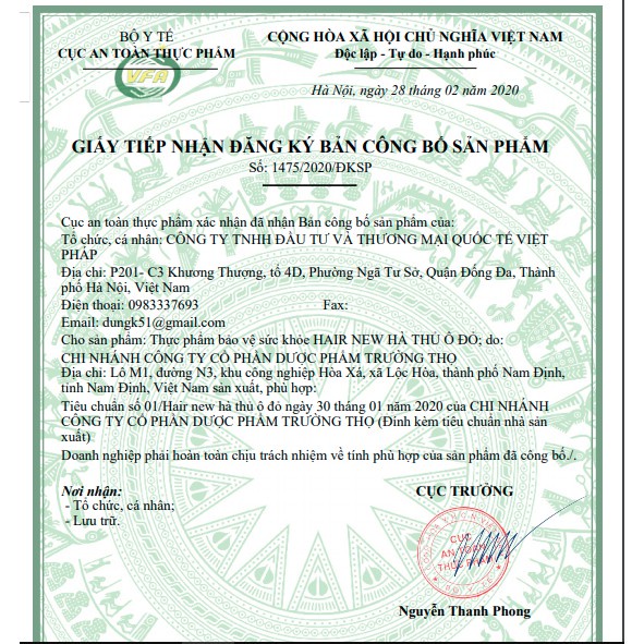 Viên uống Hair new HÀ THỦ Ô ĐỎ lọ 60 viên giúp giảm nguy cơ tóc bạc sớm,tóc gãy rụng