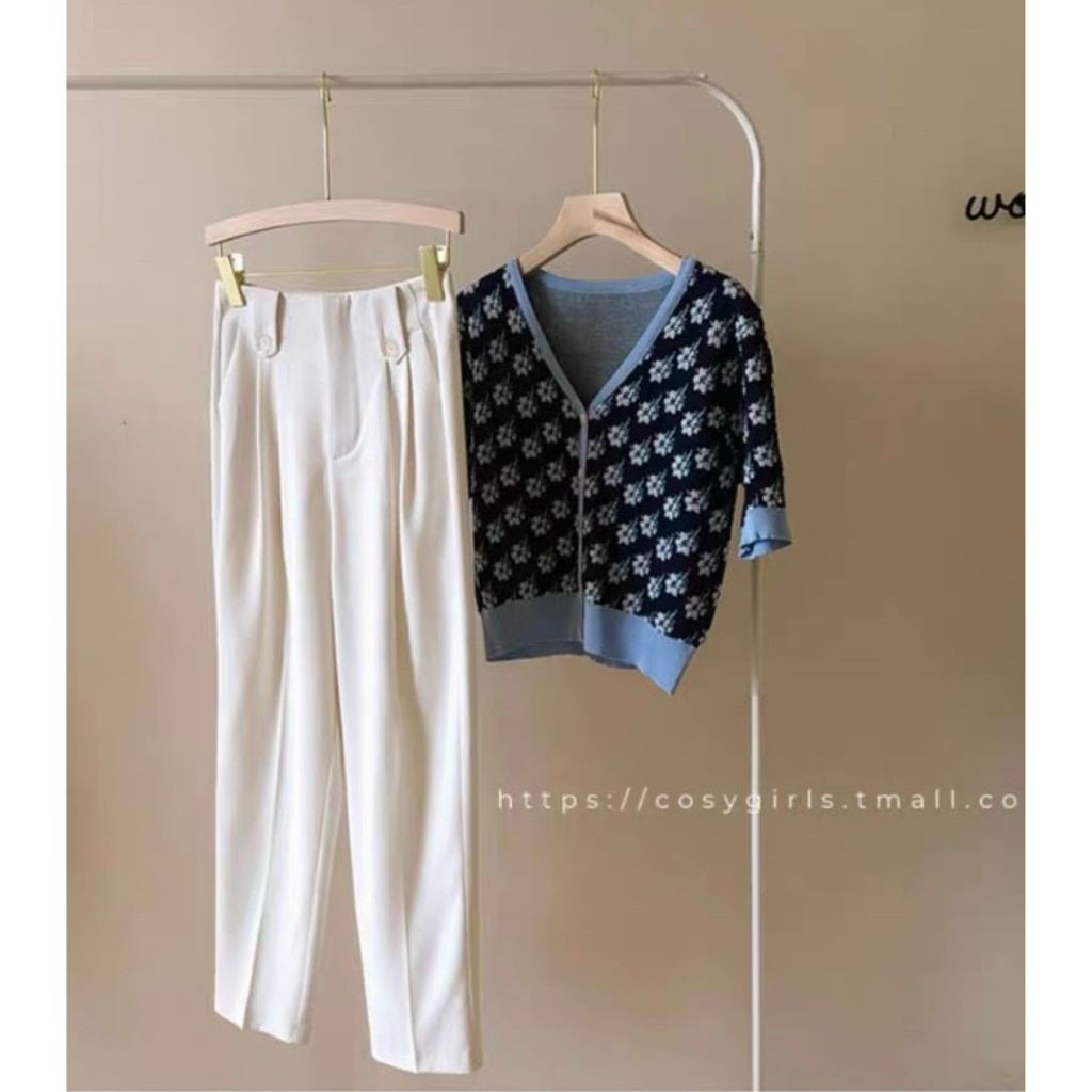 Quần baggy công sở nữ dài 2 vạt khuy cực xinh mặc đi làm học - quần vải công sở dày mềm mix áo nào cũng đẹp