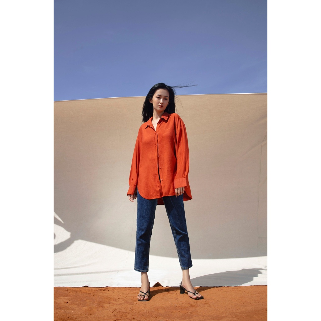 Áo Sơ Mi Cotton Đũi MGCD HASHTAGEM Freesize &lt;65kg