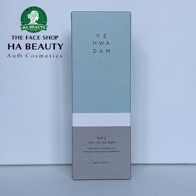 Dung dịch vệ sinh phụ nữ dưỡng bikini hồng khít thơm The Face Shop Yehwadam Mild Vegan Intimate Wash 200ml