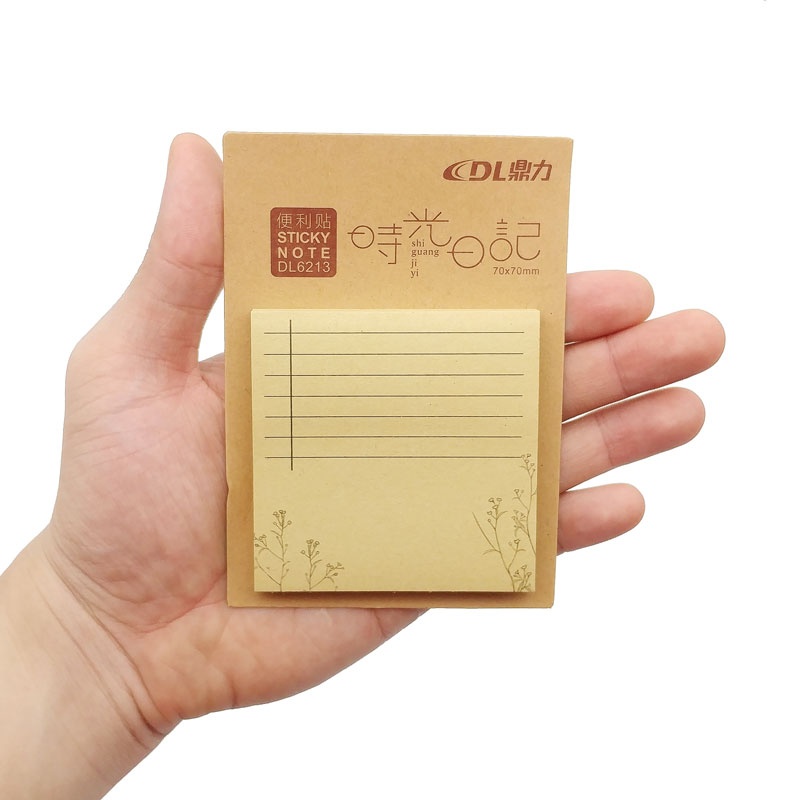 Giấy Note 70 x 70 mm DL6213 - Kẻ Ngang (55 Tờ)