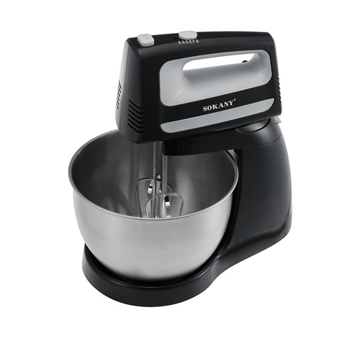 Máy đánh trứng đa năng kèm tô trộn bột rảnh tay SOKANY cối 3.5L [BH 12 Tháng]