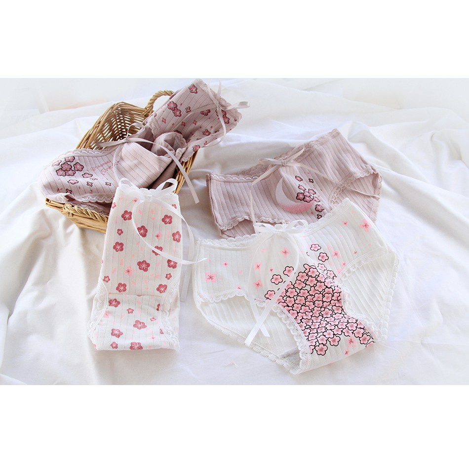Quần Lót Nữ Cotton Hoa Anh Đào Xuất Nhật - Hàng Loại Đẹp.