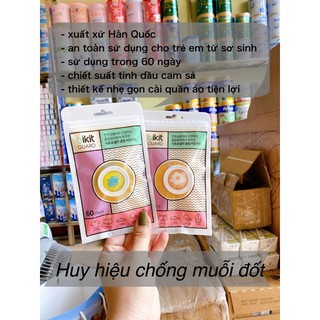 Huy hiệu đuổi muỗi bikit Guard tác dụng 60 ngày nội địa Hàn Quốc