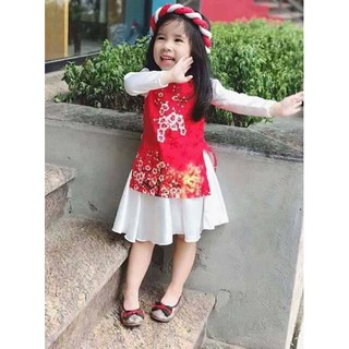 combo áo dài bé trai và bé gái