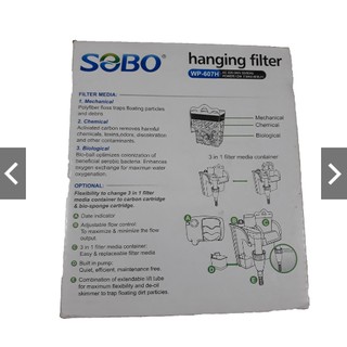 MÁY LỌC THÁC NƯỚC HỒ CÁ SOBO WP-607H