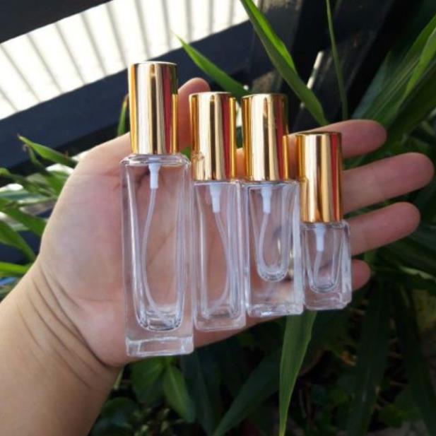 Lọ chiết nước hoa thủy tinh 10ml đựng dầu thơm, phụ kiện du lịch