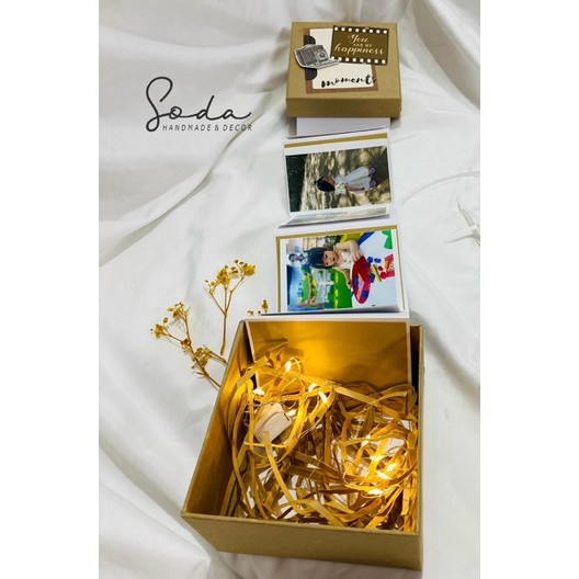 Hộp quà Love Box/ Hộp kéo ảnh Vintage