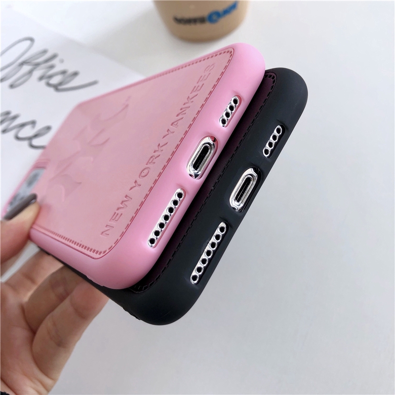 Ốp lưng silicone dẻo phối da cho iPhone 11 Pro Max iPhone 6 / 6s / 7 / 8 Plus X XR Xs Max | BigBuy360 - bigbuy360.vn