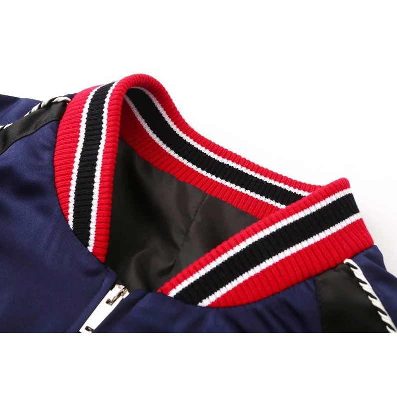 Áo khoác bomber thêu, áo bomber thêu 2 lớp cực chất