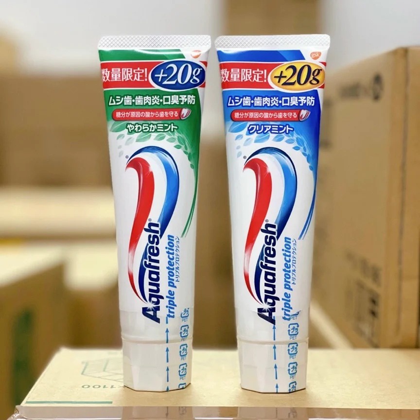 Kem đánh răng Aquafresh Nhật Bản tuyp 140+20g