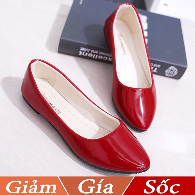 Giày búp bê nữ da bóng mềm dáng chuẩn -309 | BigBuy360 - bigbuy360.vn