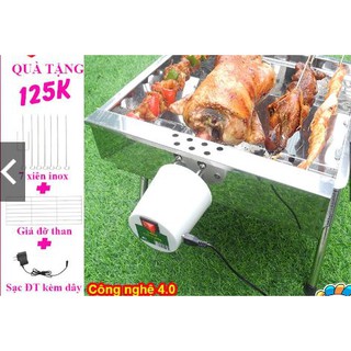 Bếp nướng than hoa | tự xoay | topv v5s