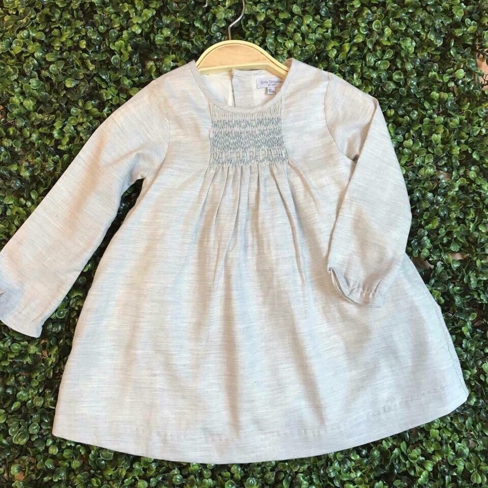 Đầm smock tay dài Girl Collection cho bé