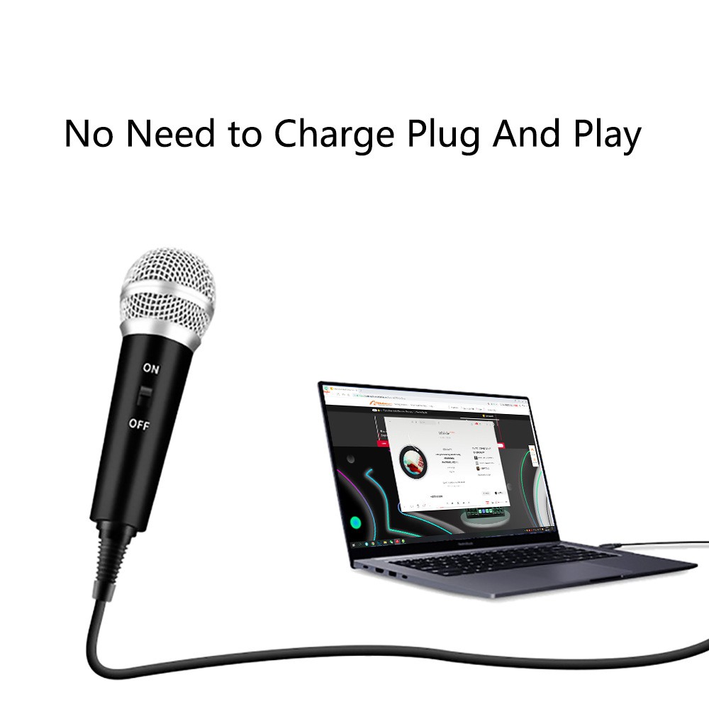 Micro có giá đỡ giắc cắm 3.5mm dành cho máy tính/ điện thoại