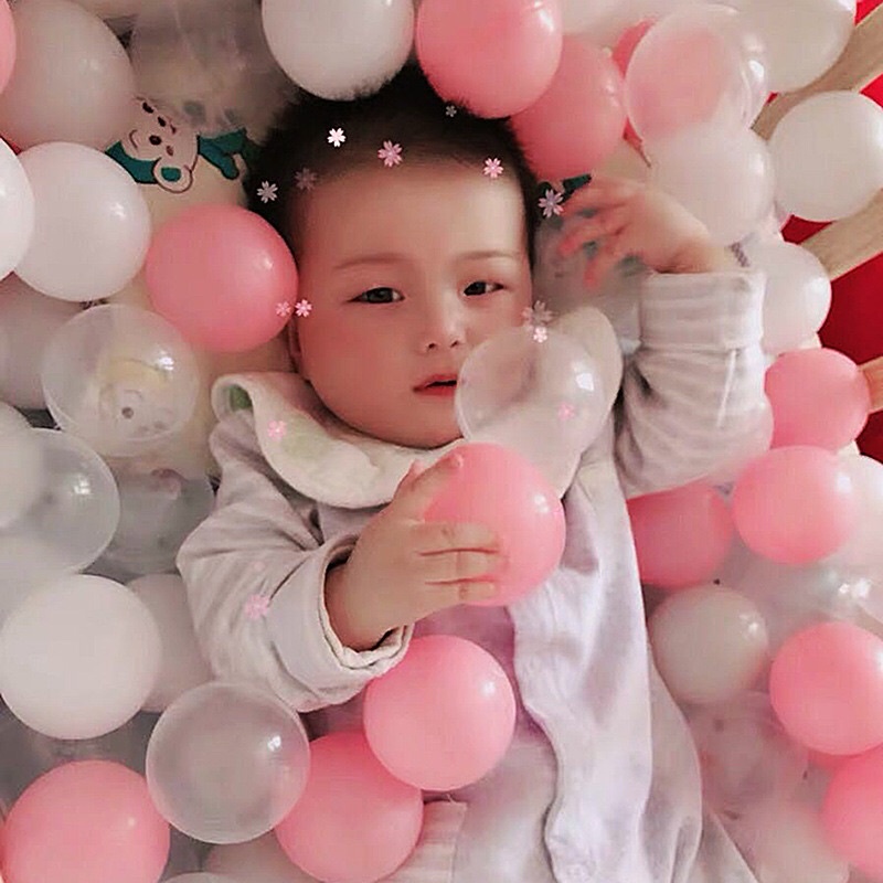 100 Quả Bóng Nhựa HoLa 5,5cm - 7,5cm Thả Bể Bơi Lều Bóng Nhà Banh Cho Bé là