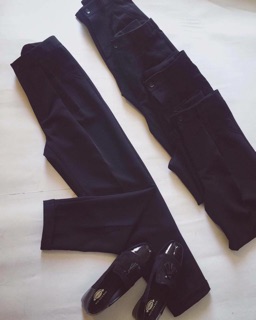 Quần baggy gấp gấu