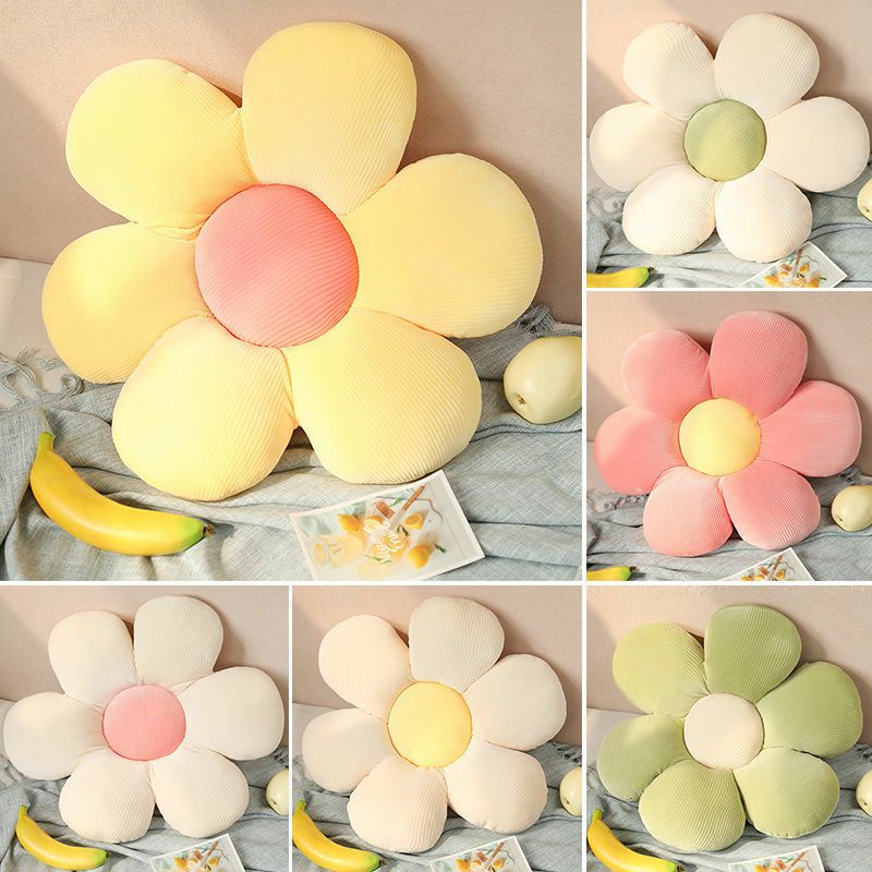 ❤️Đệm Lót Ghế Ngồi Xe Hơi Hỗ Trợ Thắt Lưng Họa Tiết Hoa Cúc Nhập Khẩu Chất Lượng Cao