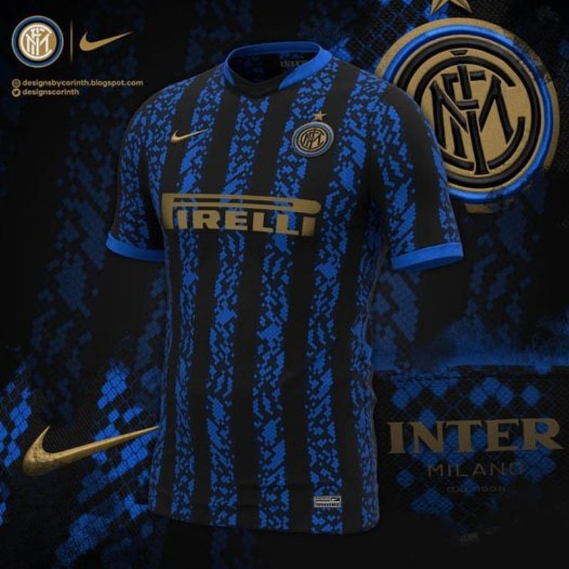 Áo Thun Bóng Đá Đội Inter Milan Jersey