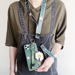 Ốp Iphone, CÓ DÂY ĐEO CỔ CỰC CUTE - ốp điện thoại hình dâu tây, Mickey 7plus/8plus/11