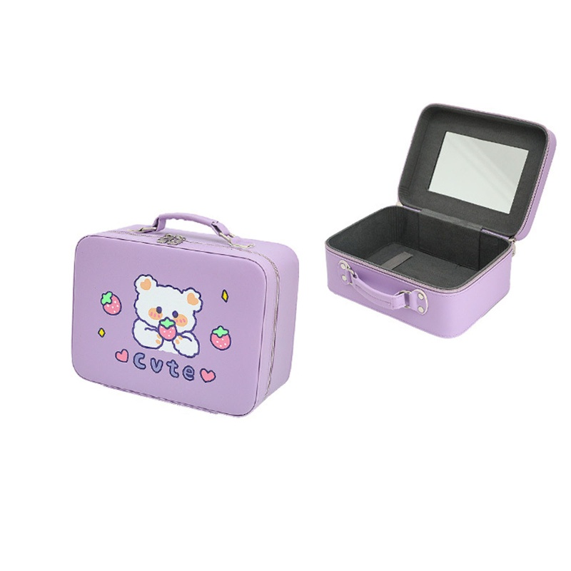 Túi Đựng Mỹ Phẩm Đa Năng Cỡ Lớn In Họa Tiết Hoạt Hình Xinh Xắn Dành Cho Nữ