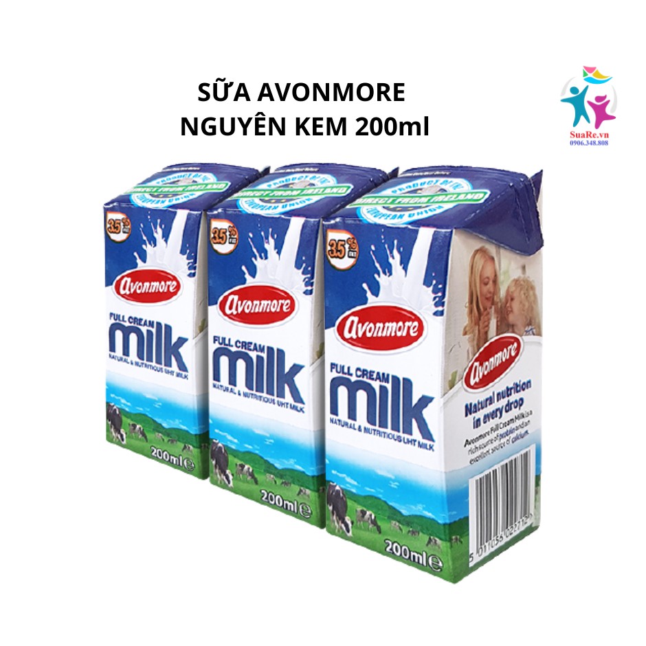 Thùng 24 Hộp Sữa Nguyên Kem Avonmore 200ml - Nhập khẩu Iceland