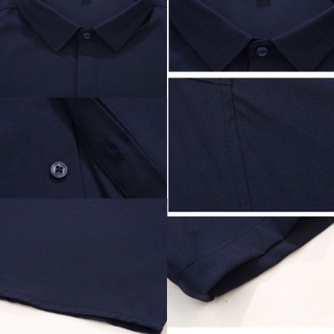 Áo sơ mi nam . sơ mi nam tay ngắn giấu khuy chất lụa co giản form body thời trang công sở , du lịch... Men87_store