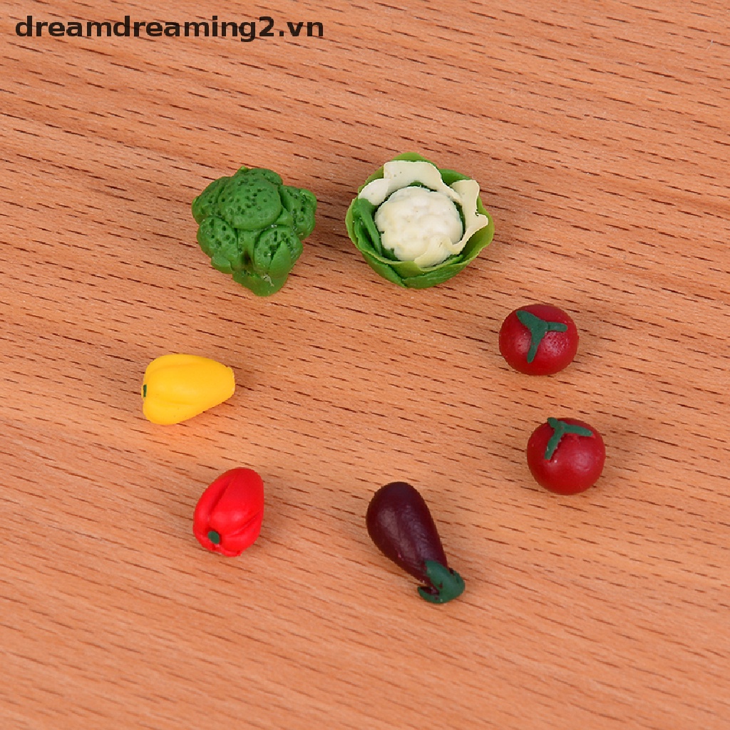 Bộ 7 Mô Hình Rau Củ mini Dành Cho Búp Bê