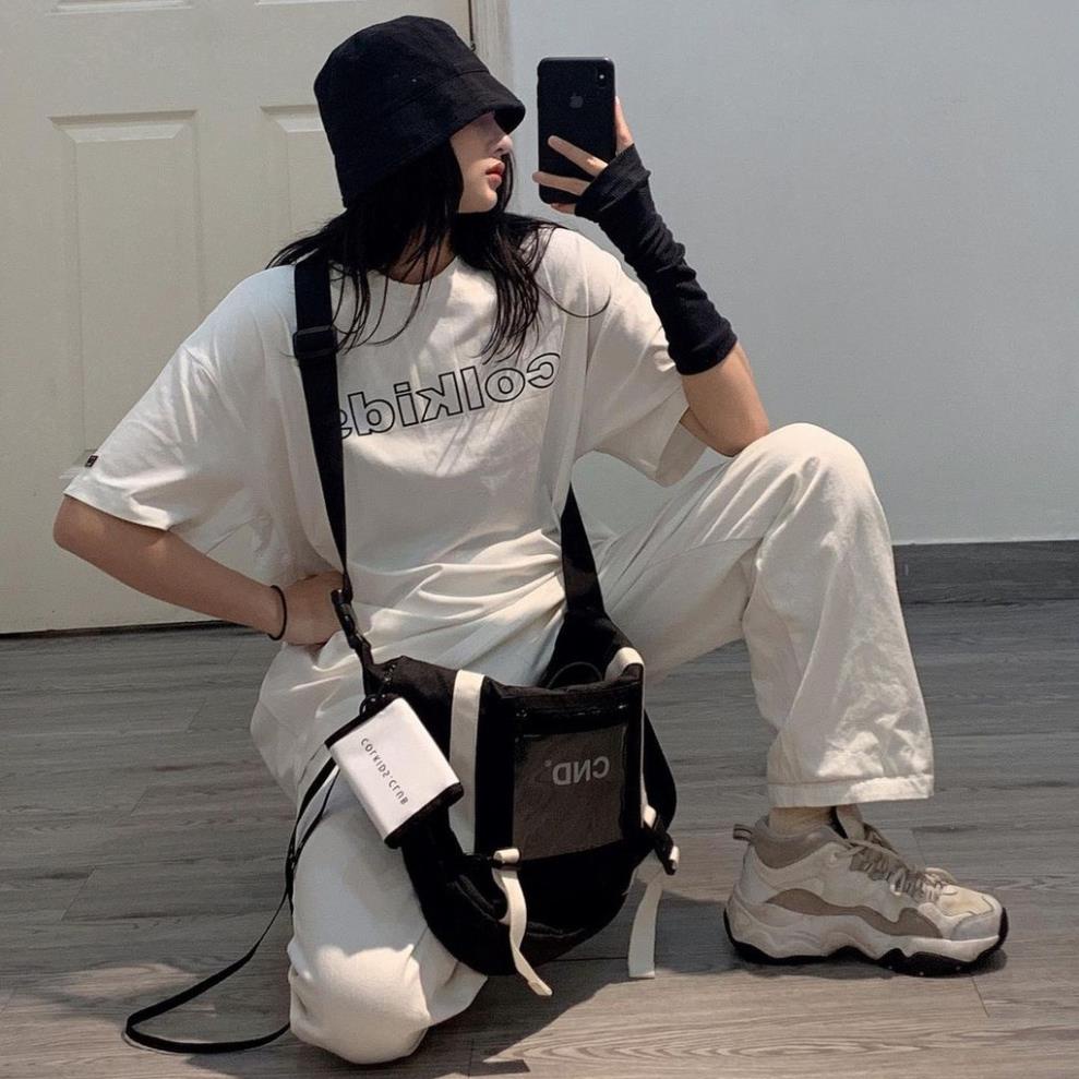 Áo thun tay lỡ COLKIDS  phông nam nữ chất vải thun cotton, chất mát. ( V13 )