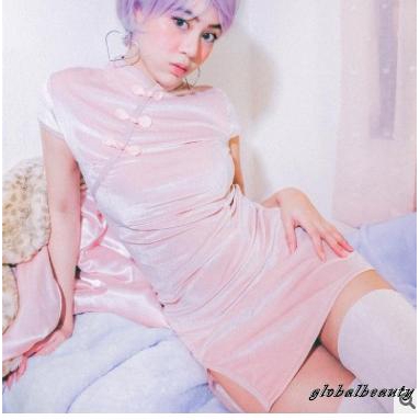 Đầm sườn xám tay ngắn thời trang dành cho nữ