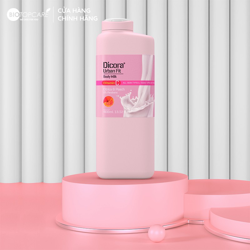 Sữa dưỡng thể Dicora Urban Fit Citrics & Peach Vitamin C 400ml  - BioTopcare Official | BigBuy360 - bigbuy360.vn
