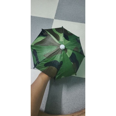 Dù  mini che nắng giá đỡ điện thoại trên xe máy