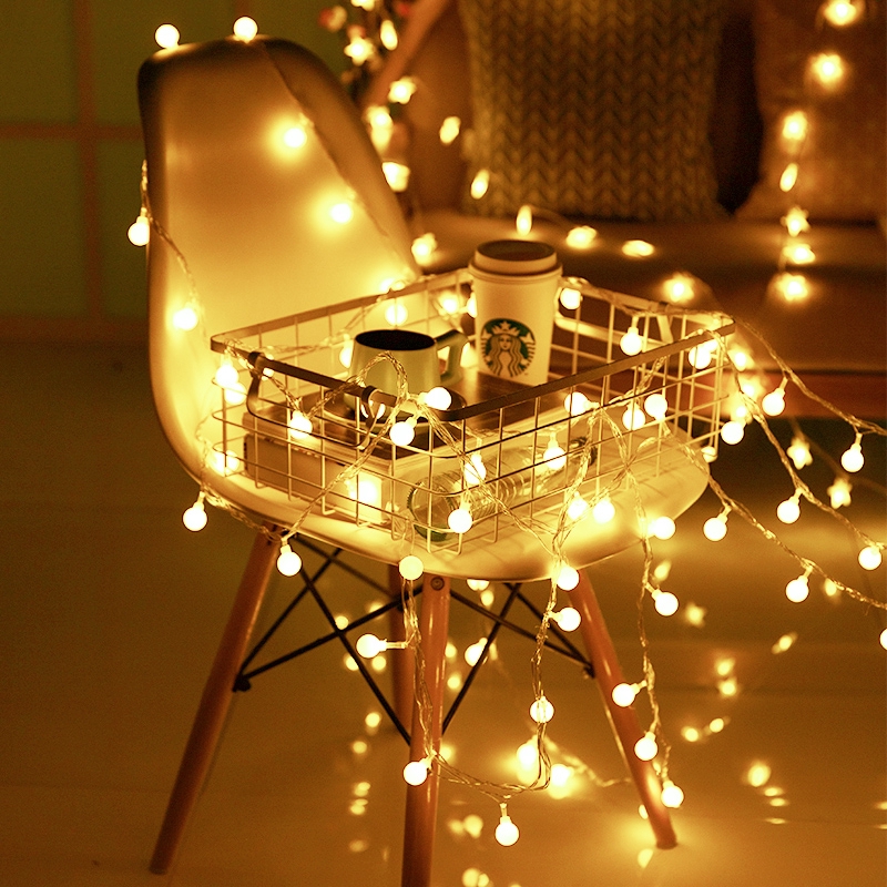 Dây đèn led bóng tròn 1.5M 4M 5M dùng trang trí tiệc