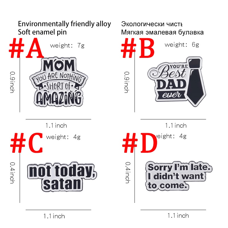 Ghim Cài Áo Tráng Men Họa Tiết Hình Học Vui Nhộn Dành Cho Trẻ