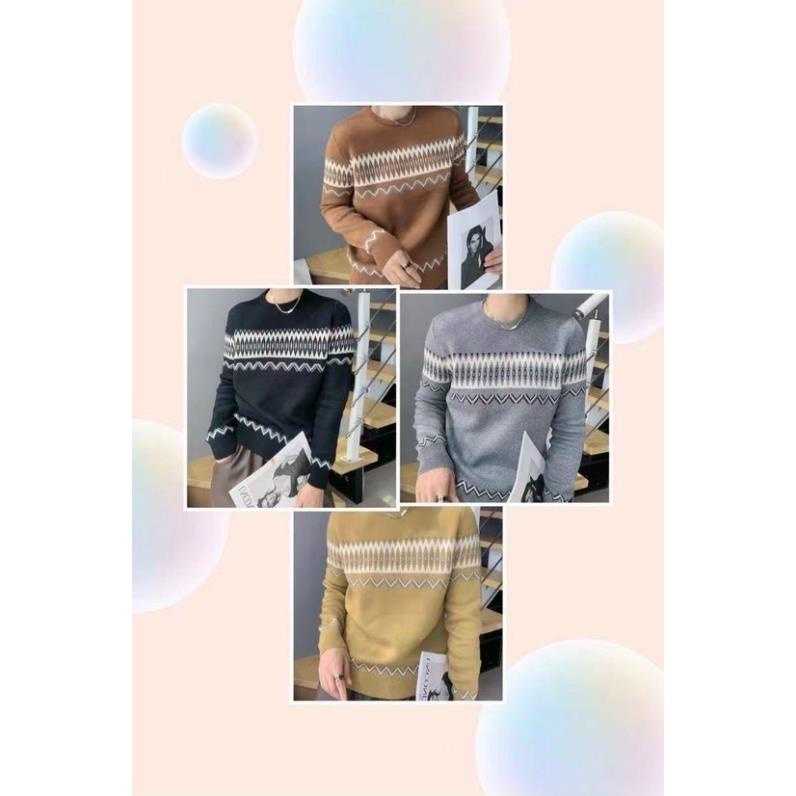 Áo len nữ cổ tròn, áo len lông cừu nữ from dễ mặc chât len cưu mềm tay bo gọn gàn hoạt tiết xinh xắn hàng quảng châu l1 | BigBuy360 - bigbuy360.vn