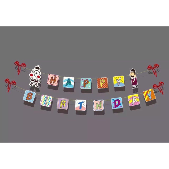 Dây treo chữ happy birthday nhiều màu ngộ nghĩnh