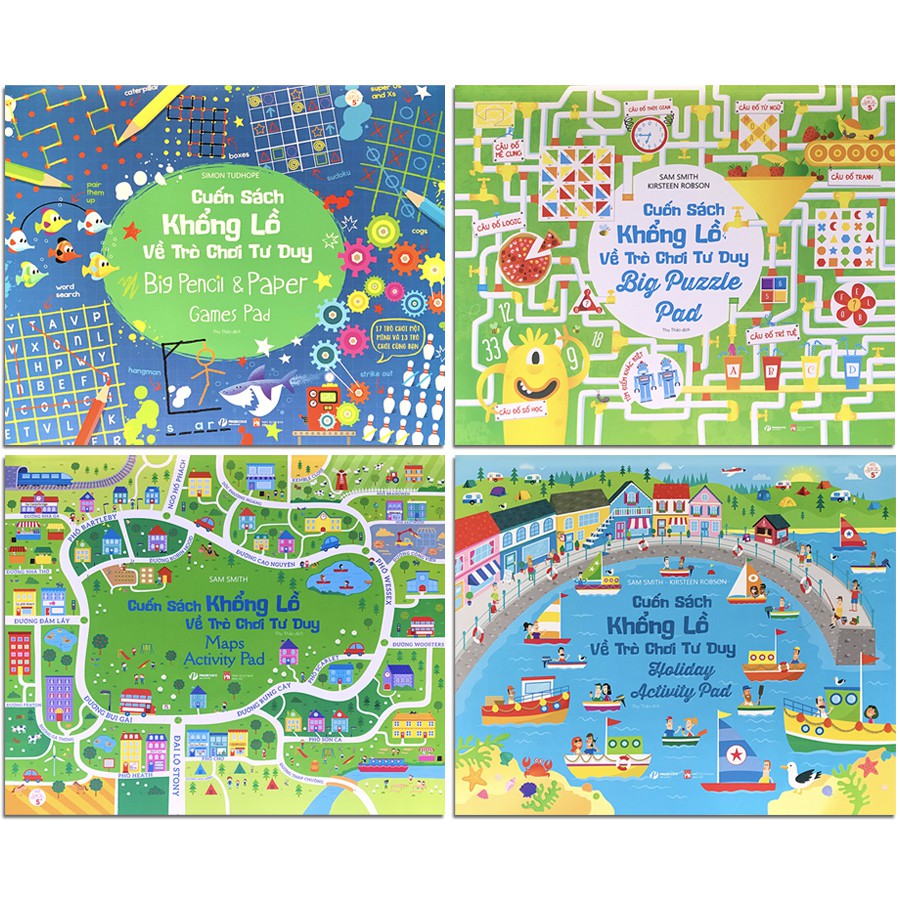 Sách - Cuốn Sách Khổng Lồ Về Trò Chơi Tư Duy (Bộ 4 Quyển, lẻ tùy 