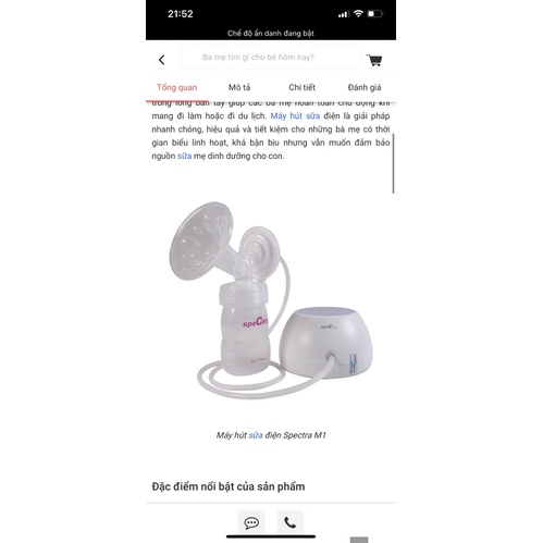 Thanh Lý Máy Hút Sữa SPECTRA