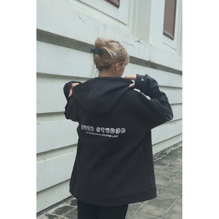 Áo hoodie zip basic