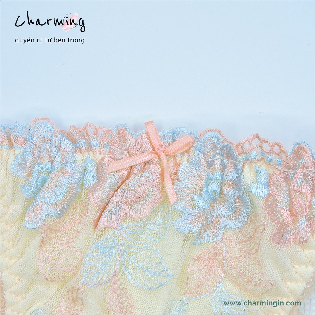 Quần lót ren hoa dây thun co giãn hông quyến rũ size M, L - QLRL0016
