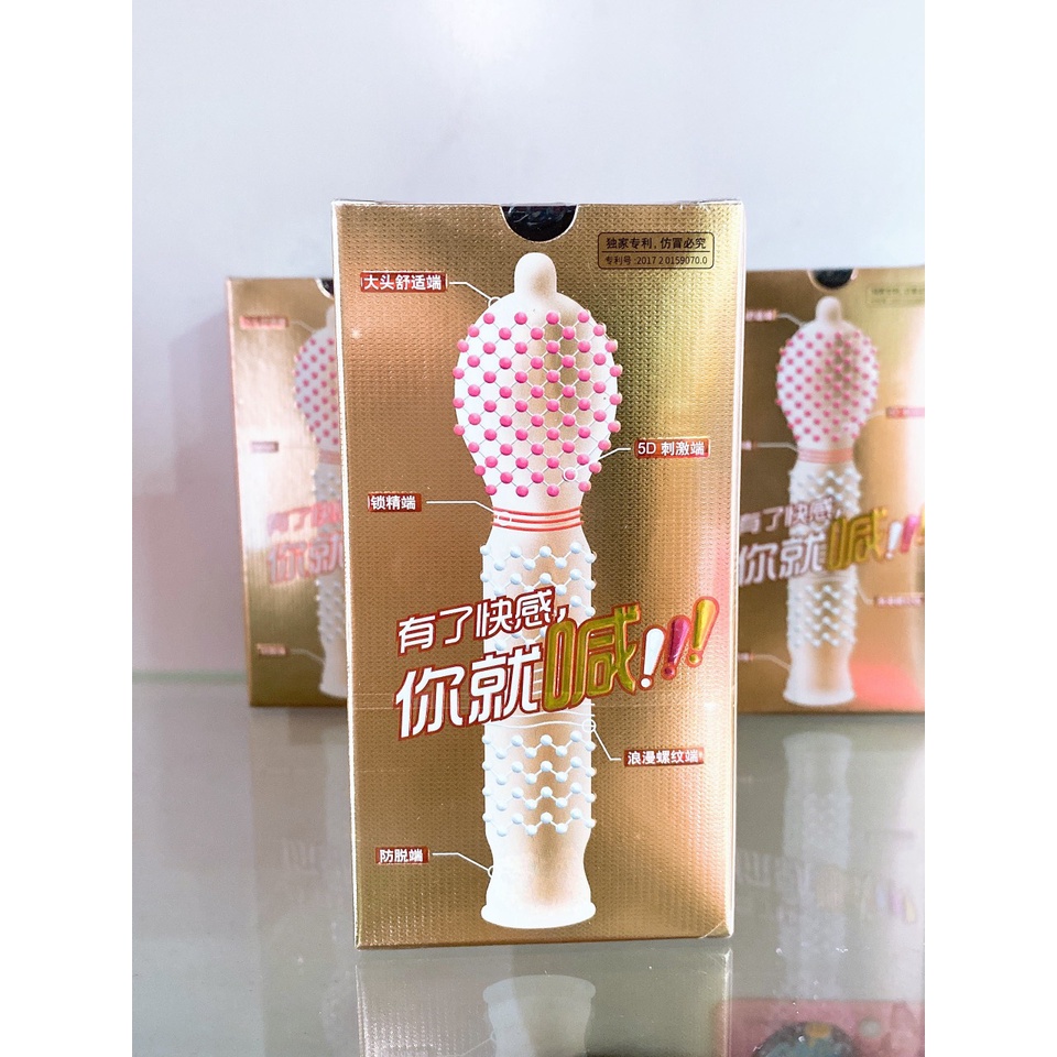 Bao cao su Gai Tăng cảm giác - Hộp 8 cái